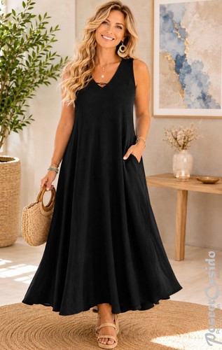 Lagenlook viskose form kleid - lagenlook,