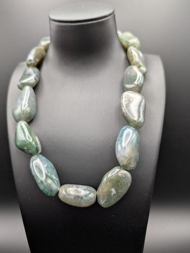 Vintage moosachat collier - moosachat,