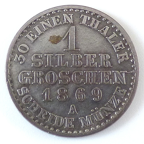Groschen wilhelm 1869 - wilhelm,