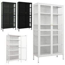 Vitrine 90x40x180 cm Stahl und