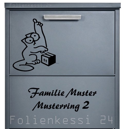 Paketbox aufkleber post - post, dhl