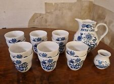 Kahla Zwiebelmuster Saft-Service Porzellan 14 Tlg.