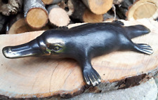 23 cm bronze metall  Schnabeltier Platipus Figur Statue Feng Shui