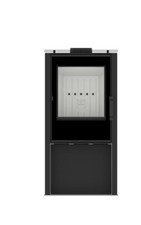 Hitze Holzofen Lupo S schwarz Freistehender Holzofen  BAUART 1, BlmSCH V2