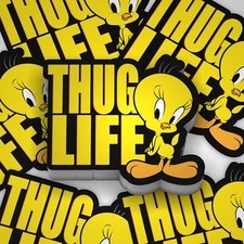 Thug Life Stickerbogen mit 10