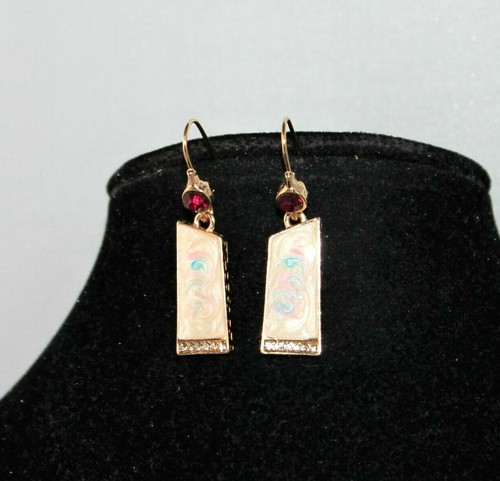Ohrringe trapez harz strass - trapez,