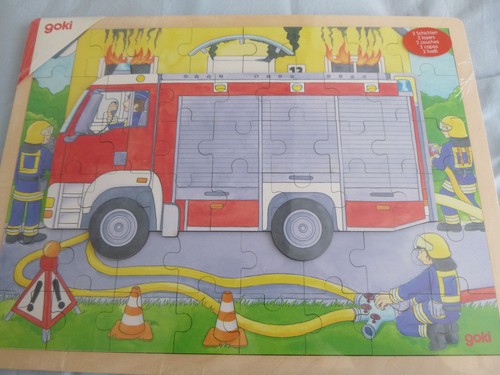 Kinderpuzzle feuerwehr holz - , feuerwehr,