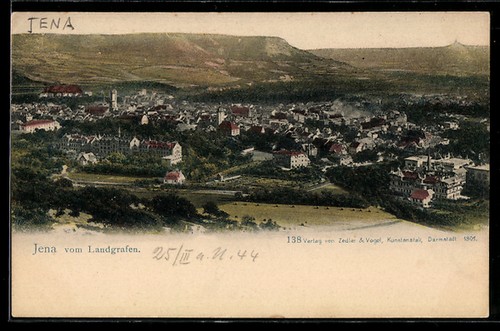 Ansichtskarte jena blick - jena,,
