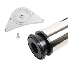 Tischbein 80mm Durchmesser Höhe 1100 mm in Edelstahl Optik Tischfuß Möbelfuss