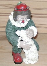 Gilde Clown mit Hund, 14 cm