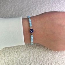 Türkis Böses Auge Armband Nazar, Mal De Ojo Perlenarmband, Boncuk Perlenarmband