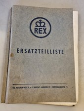 Original REX München Ersatzteilliste Ausgabe 1955