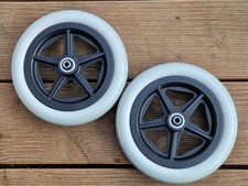 2 Stk Rollstuhlräder 8"x 1. 25" (200 x 30 mm) Vollgummi Speichenrad / Reifen