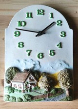 Keramik Wanduhr Landhaus Design