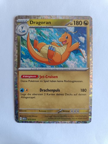 Pokémon karte dragoran - pokémon,