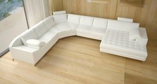 Ledersofa Couch Wohnlandschaft