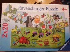 Ravensburger Puzzle 2x20 Teile Der kleine Maulwurf Alter 4+ No. 08 944 4 Neu OVP