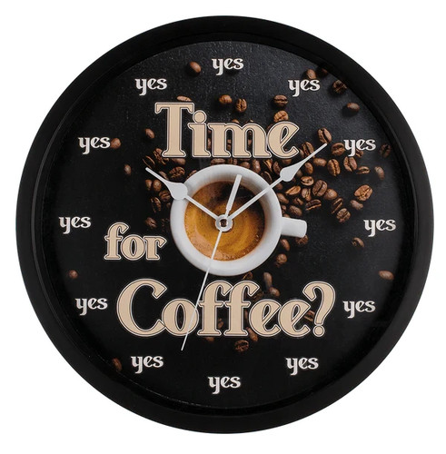 Wanduhr time for coffee - for,
