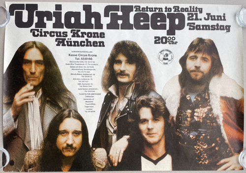 Uriah heep poster plakat - uriah,