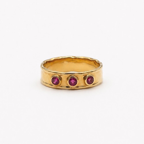 Gold rubinring ringgröße - gold, 57