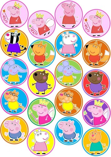Muffinaufleger peppa wutz - muffinaufleger,
