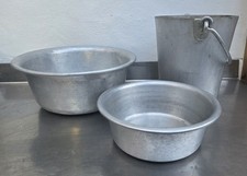 2 Stk. Aluwanne Fleischwanne Mengwanne Mischwanne Metzgerwanne + Alueimer Eimer
