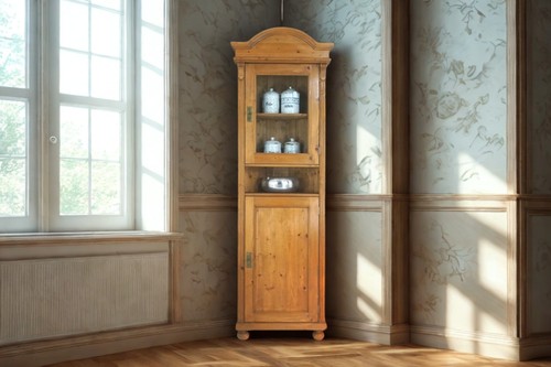 Schmaler eckschrank vitrine - schmaler,