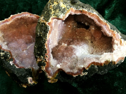 Amethyst druse geode mit - , rotem