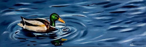Ente original ölgemälde - ente,