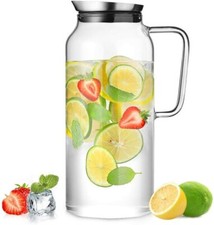 ecooe 2L Glaskaraffe Glaskrug