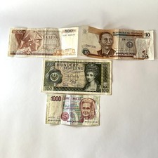 4 Banknoten  aus aller Welt