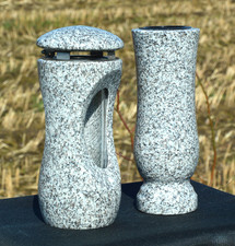 Grablaterne Vase Grablicht