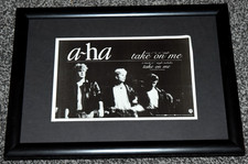 A-HA  band A4 FRAMED original