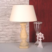 Tischleuchte Polystone Beige