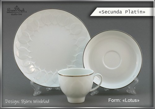 Ein 3er kaffegedeck rosenthal - kaffegedeck,