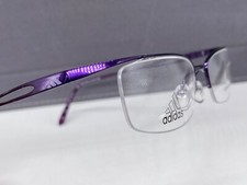 Adidas Brille Damen lila Eckig Oval kleine Gläser A653 NP: 200€