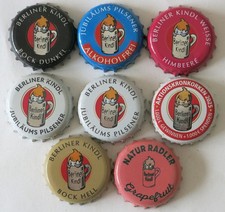 8 Kronkorken -Berliner Kindl