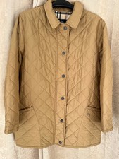Burberry Damen Jacke Kurzmantel Übergang Beige/ Hellbraun XL