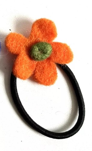 Haar gummi filz blume - haar,