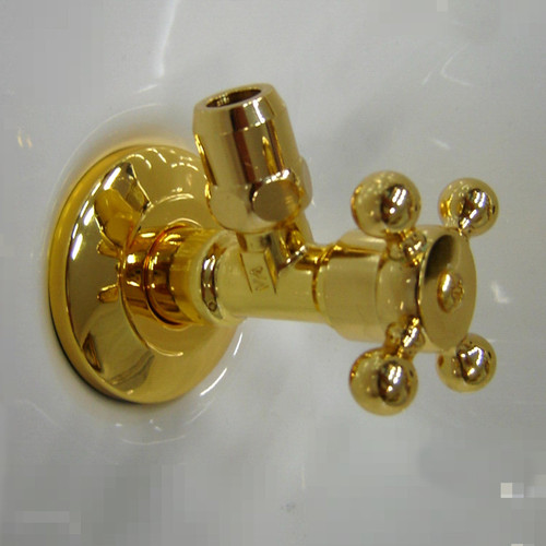 Eckventil gold nostalgie - eckventil,