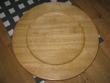 HOLZ-  TELLER- DEKO- TELLER- SERVIER- PLATTE- BAMBUS- 30 cm