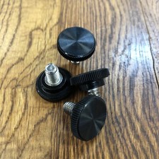 1/4-20 x 3/8" ZOLL gerändelter Kunststoffkopf Edelstahl Rändelschraube 4er Pack