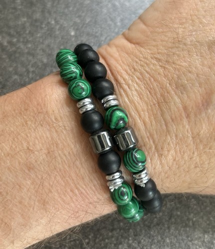 Armband edelsteine onyx - 2x,