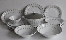 Edelstein Bavaria Speiseservice Service gemustert 50er 60er Vintage Mid Century