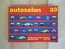 Autosalon in Buchform 33 Jahresband 1980 Autokatalog 244 Seiten Keller Verlag
