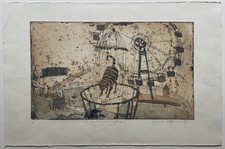 Gerhard Hofmann, Vergnügungspark, 1985, Grafik, Radierung, signiert