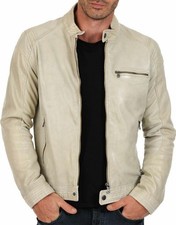 Herren lederjacke echt premium - lederjacke,
