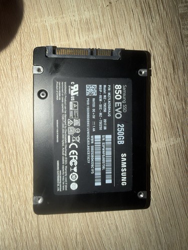 Samsung 850 evo - 2,5", ssd