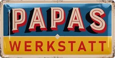 Blechschild PAPAS WERKSTATT
