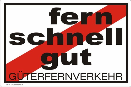 Aufkleber fern schnell gut - schnell,